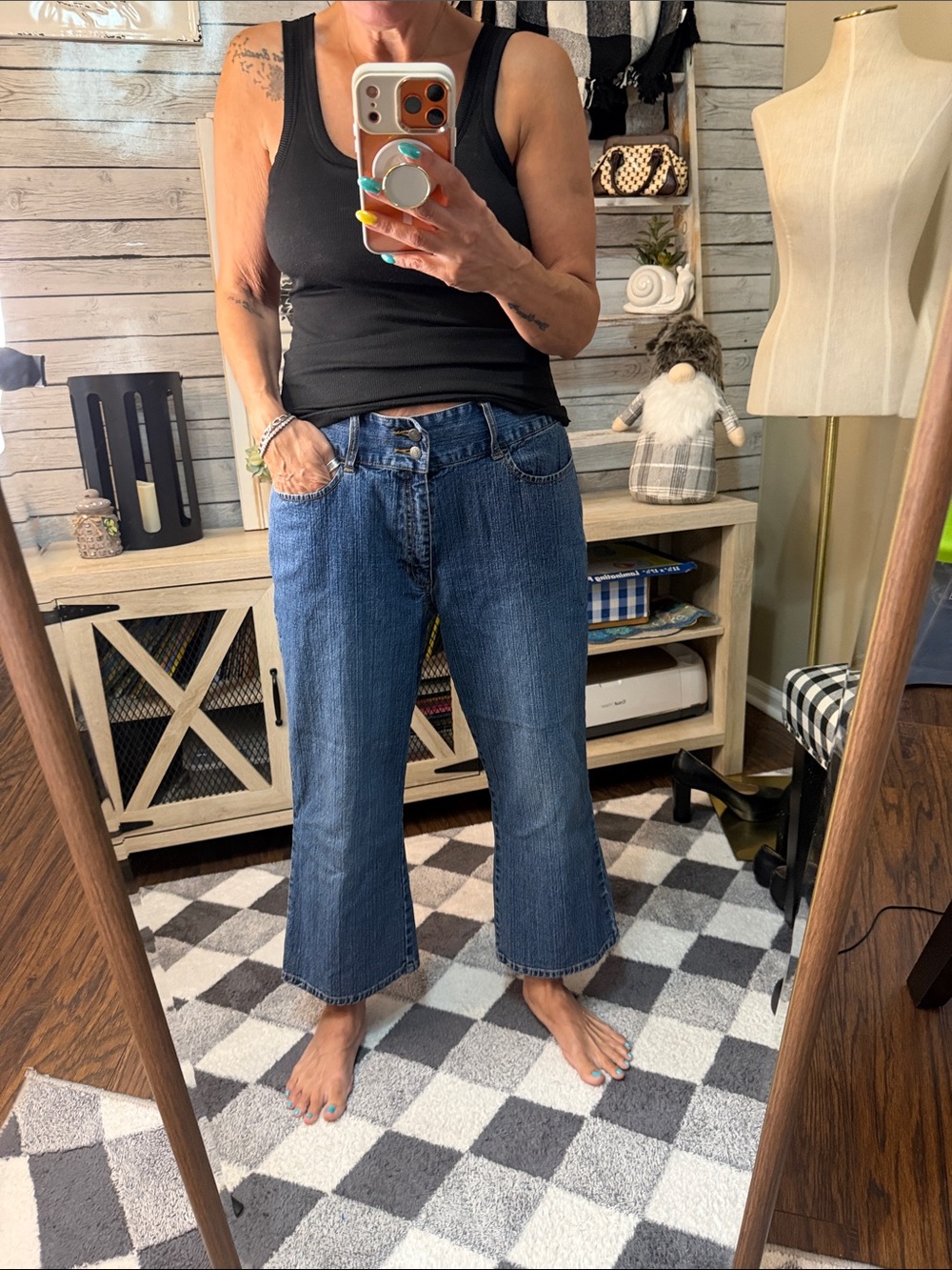 Chico’s Classic Wide-Leg Blue Jeans